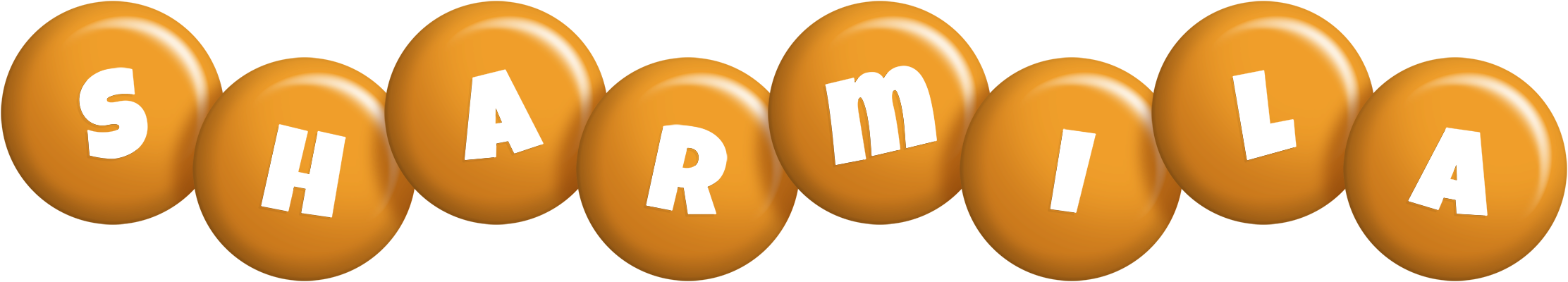 Sharmila candy-orange logo