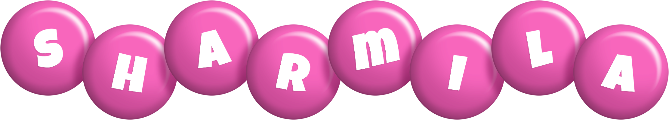 Sharmila candy-pink logo