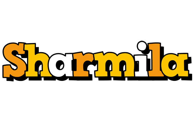 Sharmila cartoon logo