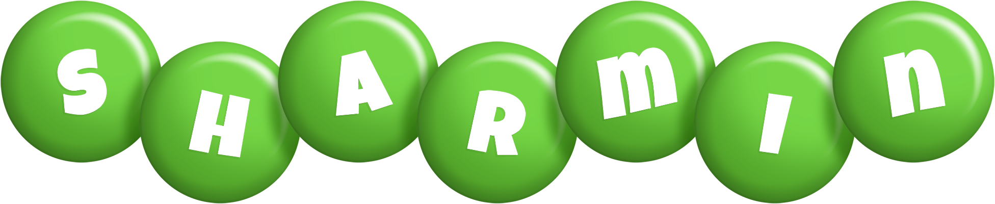 Sharmin candy-green logo