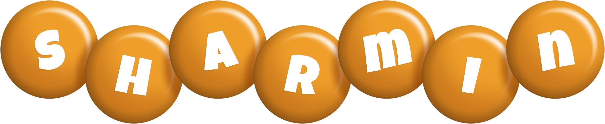Sharmin candy-orange logo