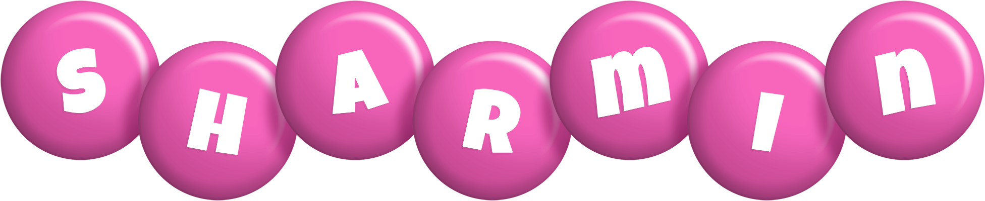 Sharmin candy-pink logo