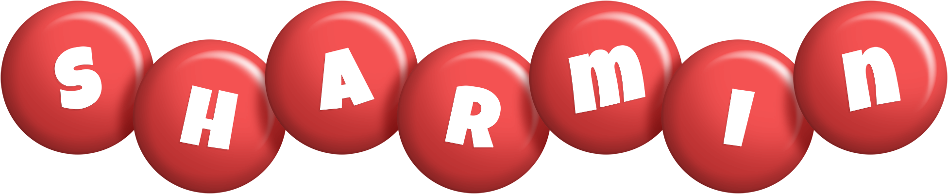 Sharmin candy-red logo