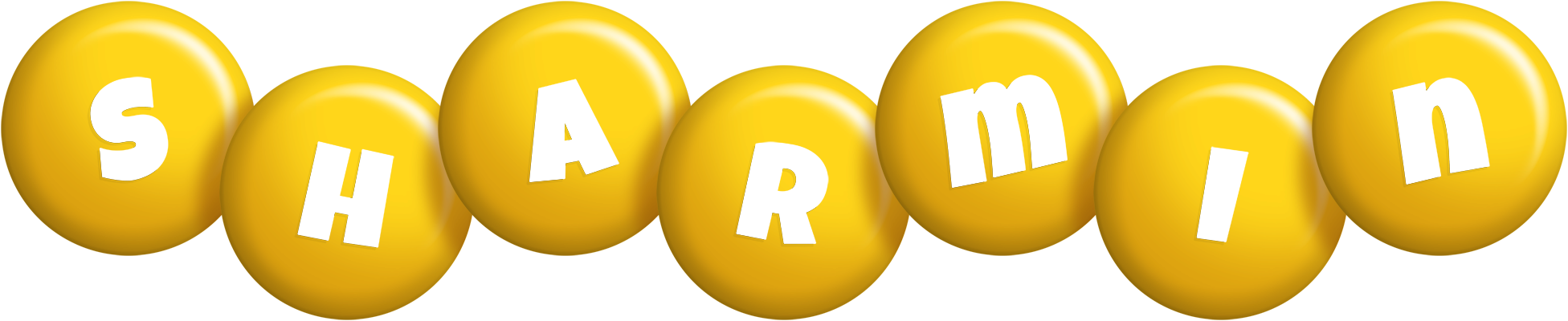 Sharmin candy-yellow logo
