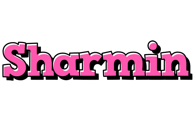 Sharmin girlish logo