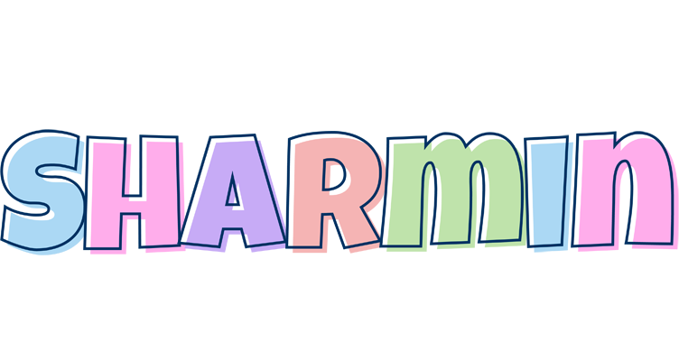 Sharmin pastel logo