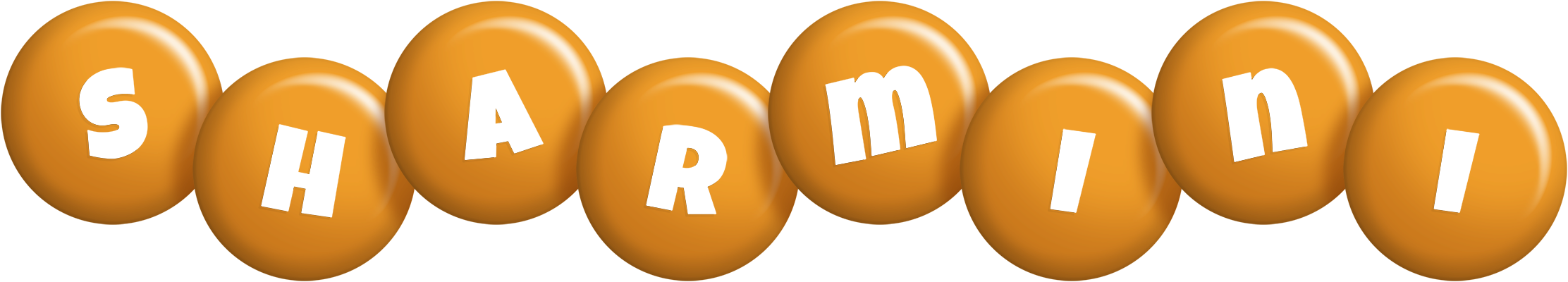 Sharmini candy-orange logo