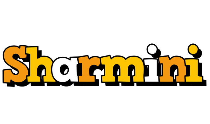 Sharmini cartoon logo