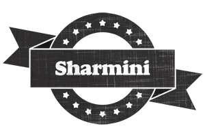 Sharmini grunge logo