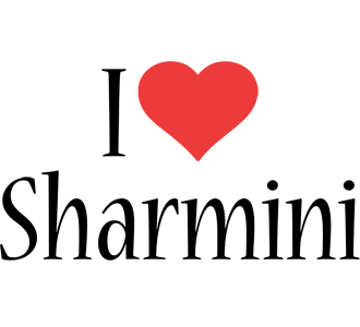 Sharmini i-love logo