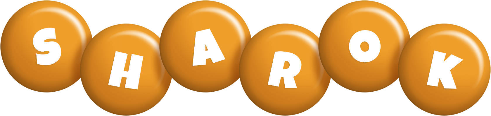 Sharok candy-orange logo
