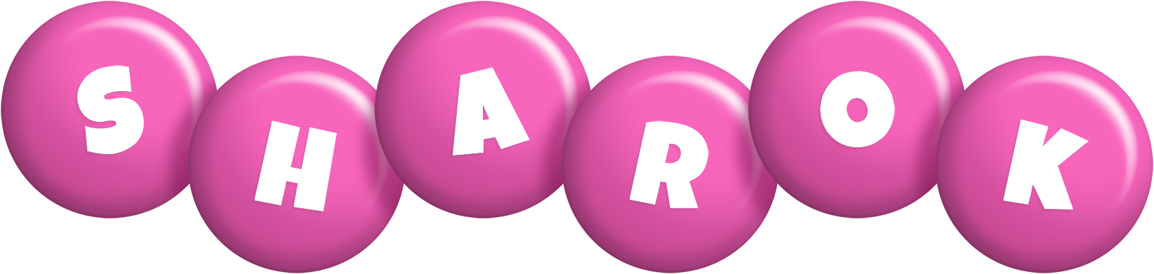 Sharok candy-pink logo