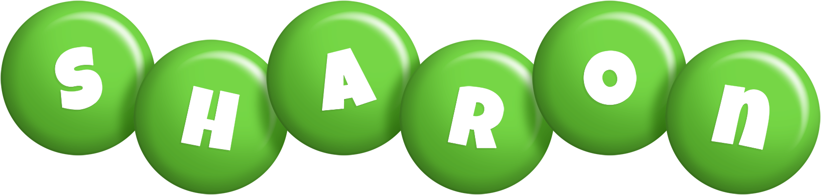 Sharon candy-green logo