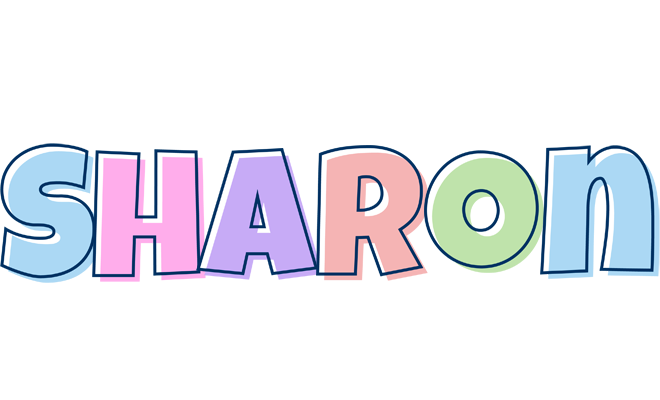 Sharon pastel logo