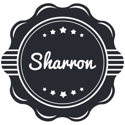 Sharron badge logo