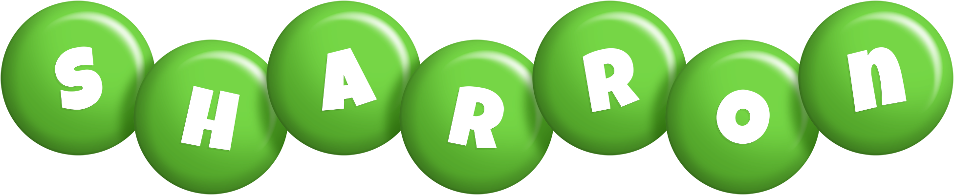 Sharron candy-green logo