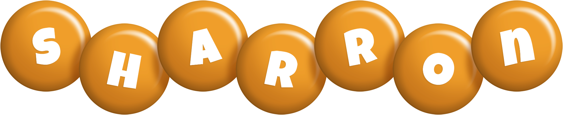 Sharron candy-orange logo