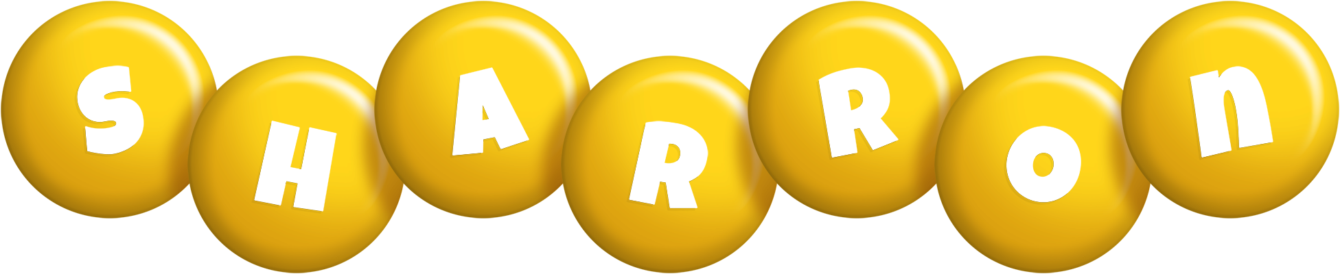 Sharron candy-yellow logo