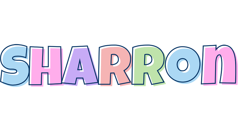 Sharron pastel logo