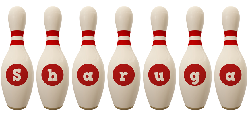 Sharuga bowling-pin logo