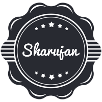 Sharujan badge logo