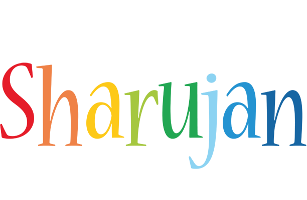 Sharujan birthday logo