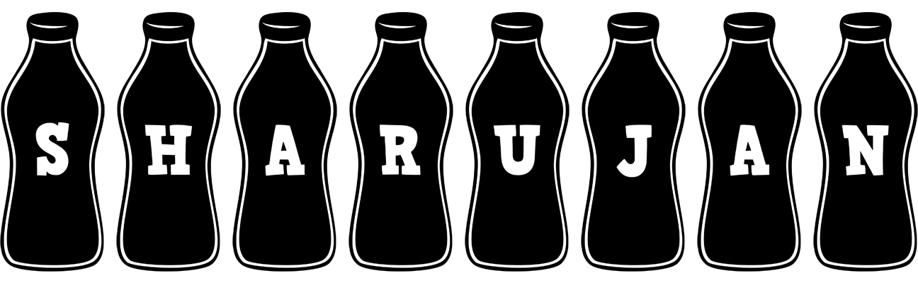 Sharujan bottle logo