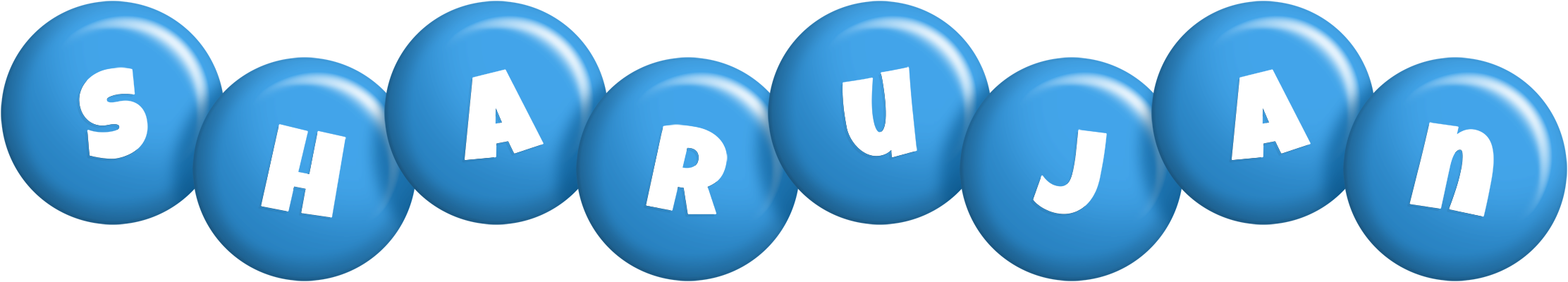 Sharujan candy-blue logo
