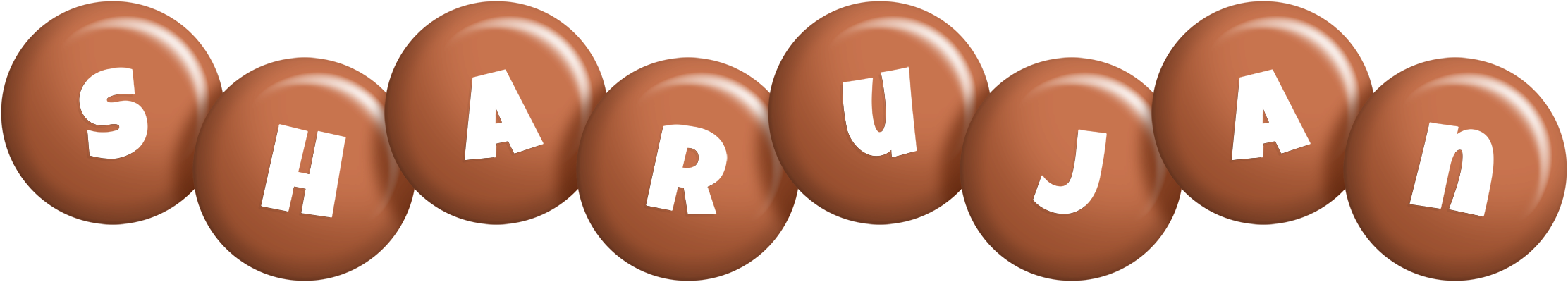 Sharujan candy-brown logo
