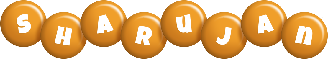 Sharujan candy-orange logo
