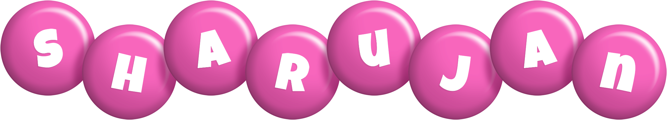 Sharujan candy-pink logo