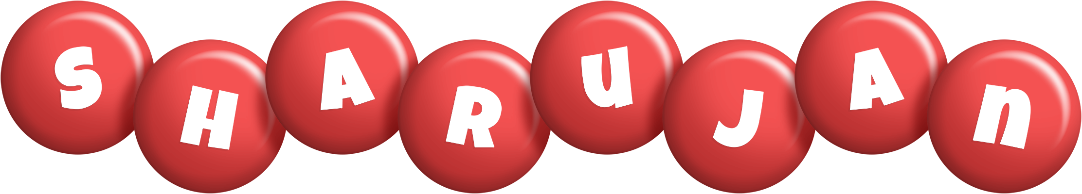 Sharujan candy-red logo