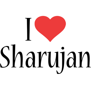 Sharujan i-love logo
