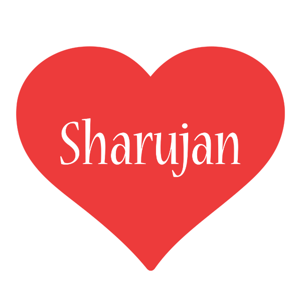 Sharujan love logo