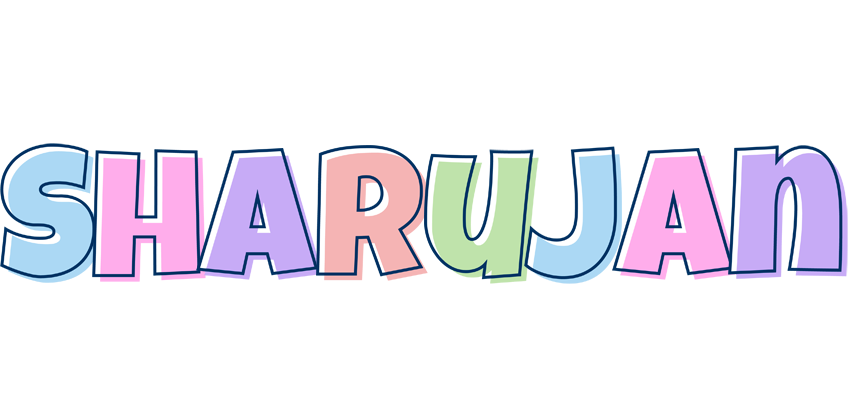 Sharujan pastel logo