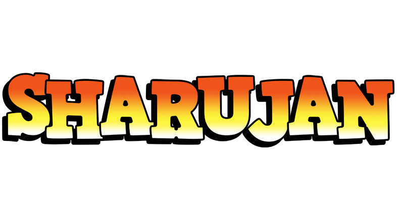 Sharujan sunset logo