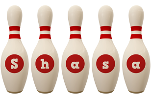 Shasa bowling-pin logo