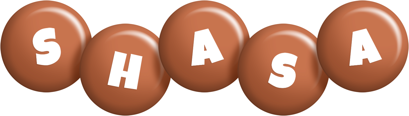 Shasa candy-brown logo