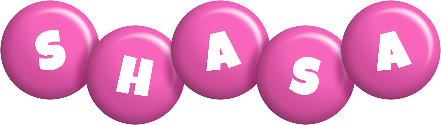 Shasa candy-pink logo