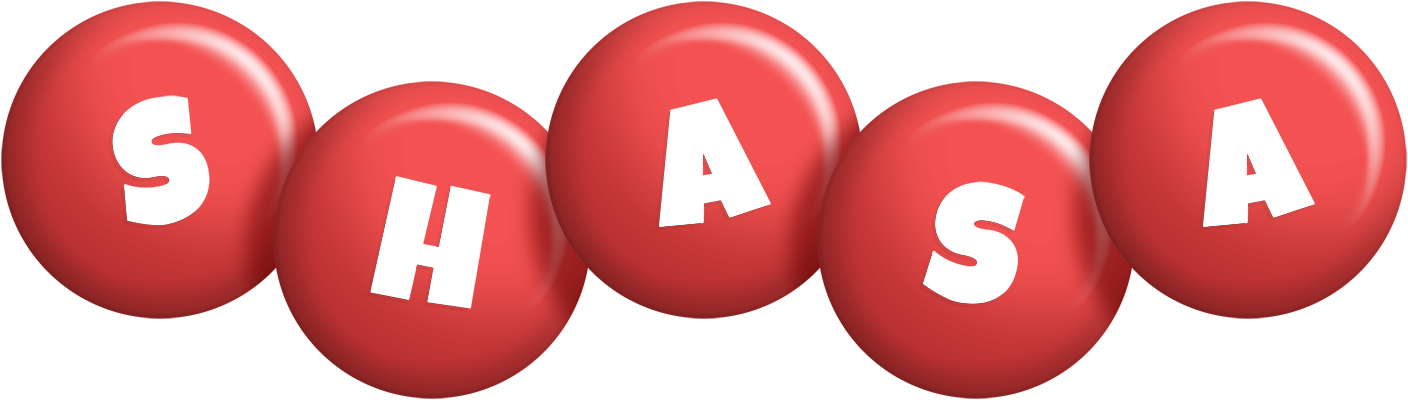 Shasa candy-red logo