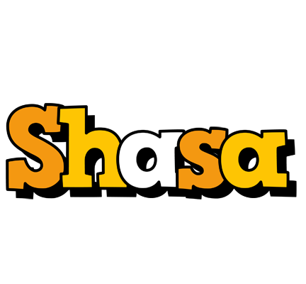 Shasa cartoon logo