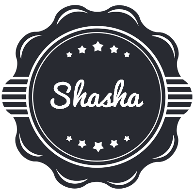 Shasha badge logo