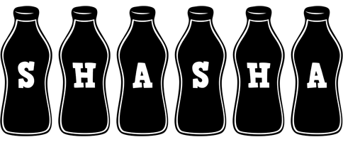 Shasha bottle logo
