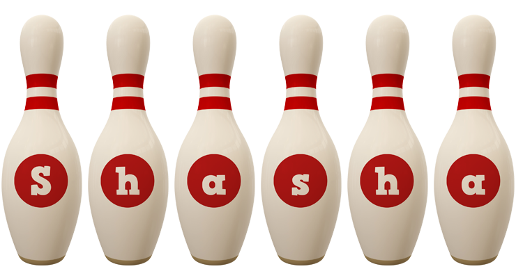 Shasha bowling-pin logo