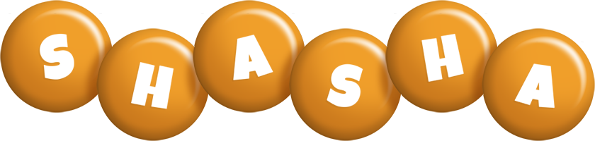 Shasha candy-orange logo