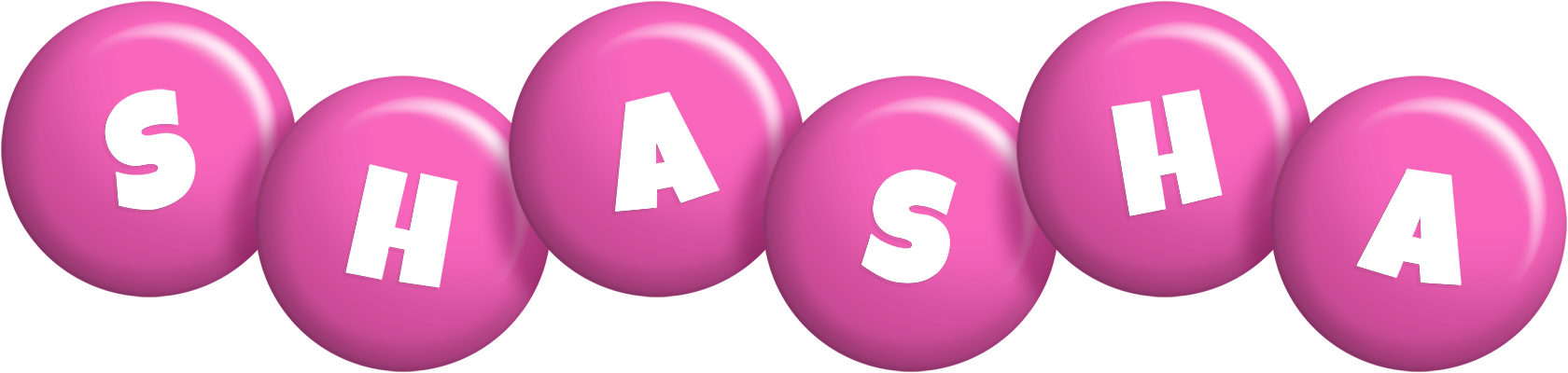 Shasha candy-pink logo
