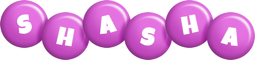 Shasha candy-purple logo