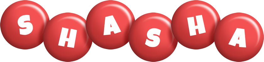 Shasha candy-red logo