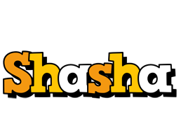 Shasha cartoon logo