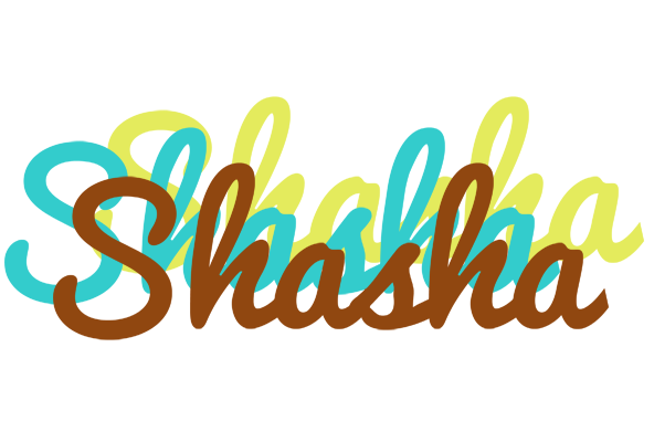 Shasha cupcake logo